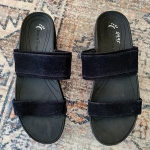 Baretraps Gemini black‎ slide sandals adjustable comfort size 10M